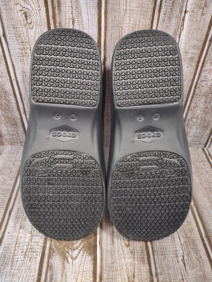 Crocs Clogs Women's Size 7 Dual Comfort Grey Slip On Nursing Shoes Neria Pro II - Picture 8 of 10